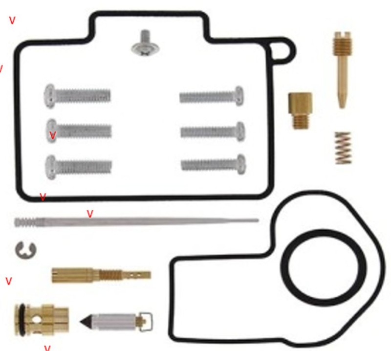 BEARING WORX ZESTAW NAPRAWCZY GAŹNIKA HONDA CR 250R '04, (26-1163) (1)