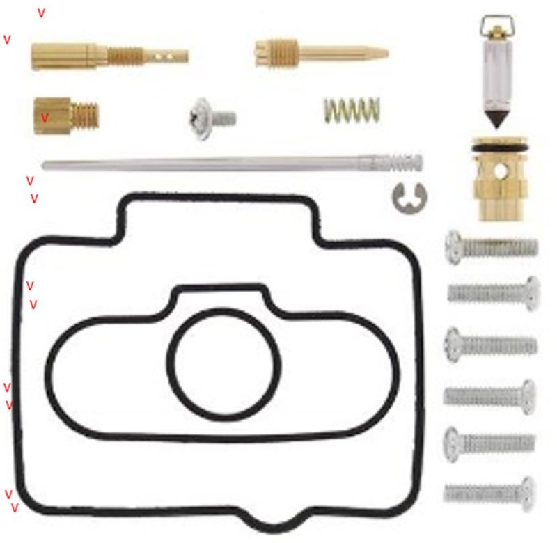 BEARING WORX ZESTAW NAPRAWCZY GAŹNIKA HONDA CR 125R '00, (26-1185) (1)