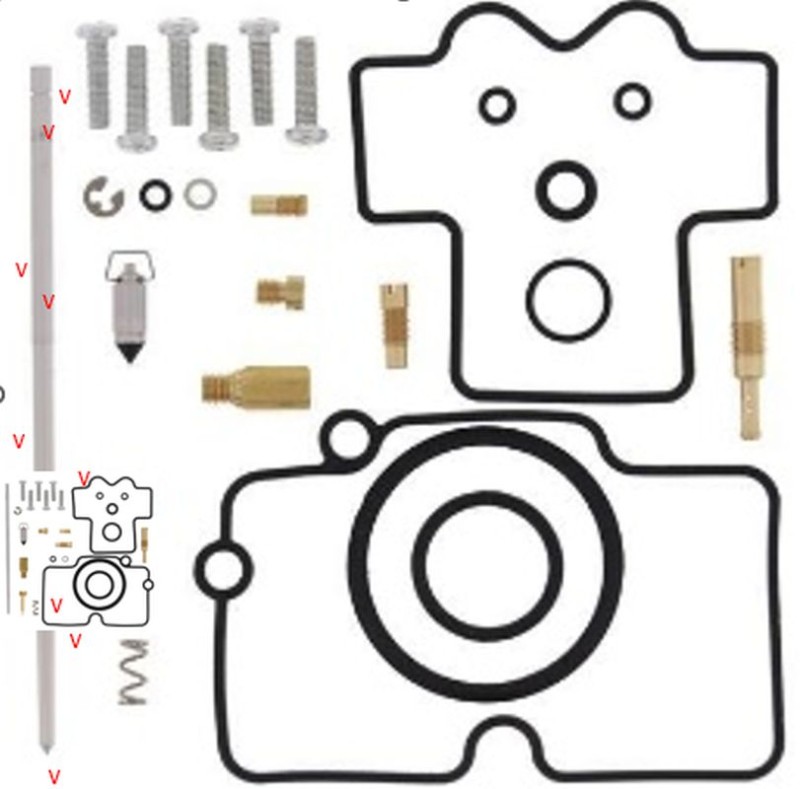 BEARING WORX ZESTAW NAPRAWCZY GAŹNIKA YAMAHA YZ 450F '05-'06 (26-1271) (1)