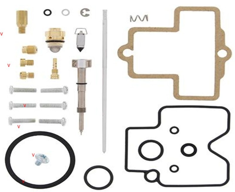 BEARING WORX ZESTAW NAPRAWCZY GAŹNIKA YAMAHA WR 400F '98-'99 (26-1324) (1)