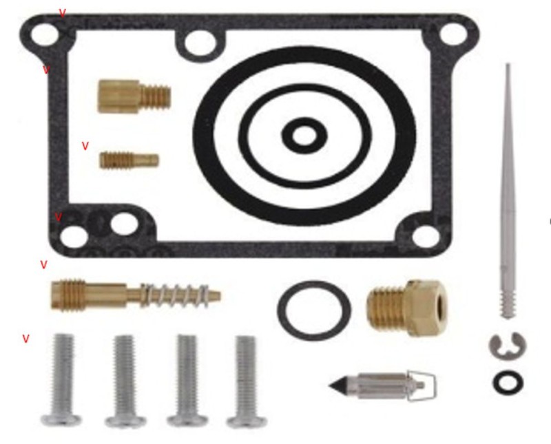BEARING WORX ZESTAW NAPRAWCZY GAŹNIKA YAMAHA YZ 80 '86-'92 (26-1335) (1)