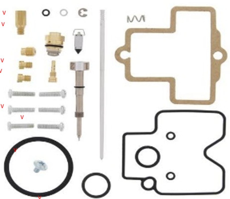 BEARING WORX ZESTAW NAPRAWCZY GAŹNIKA YAMAHA YZ 400F '98-'99 (26-1443) (1)
