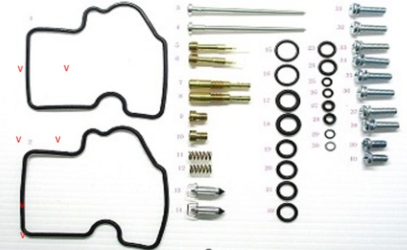 BEARING WORX ZESTAW NAPRAWCZY GAŹNIKA KAWASAKI KVF 650 BRUT FORCE '05-'13, KVF 650 PRAIRIE '02-'03 (26-1219) (1)