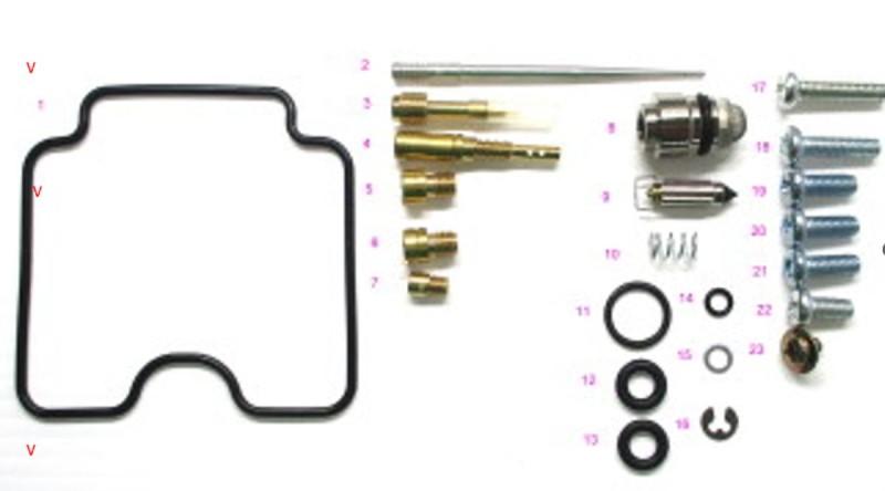 BEARING WORX ZESTAW NAPRAWCZY GAŹNIKA YAMAHA YFM 400 KODIAK '03-'06 (26-1380) (1)