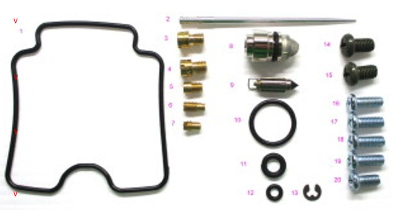 BEARING WORX ZESTAW NAPRAWCZY GAŹNIKA POLARIS PREDATOR 500 '03-'07 (26-1449) (1)