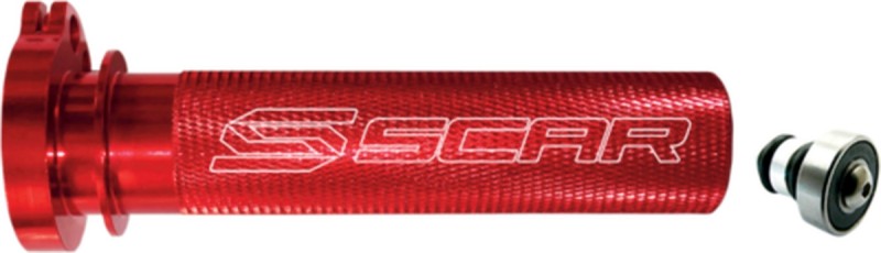 SCAR RACING ROLGAZ ALUMINIOWY Z ŁOŻYSKIEM KAWASAKI KX 250 '19-'25 KX 450 '19-'25, SUZUKI RMZ 250 '04-'06 RMZ 450 '05-'25, YAMAHA YZ / YZF KOLOR CZERWONY