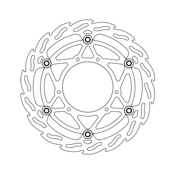 MOTO-MASTER TARCZA HAMULCOWA PRZÓD FLAME FLOATING (PŁYWAJĄCA) 270MM HONDA CR 125/250 '95-'07, CRF 250/450 '04-, CANNONDALE 440 '03- (1)