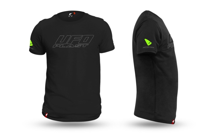 UFO KOSZULKA T-SHIRT KOLOR CZARNY ROZMIAR M 100% BAWEŁNY - KOLEKCJA 2024