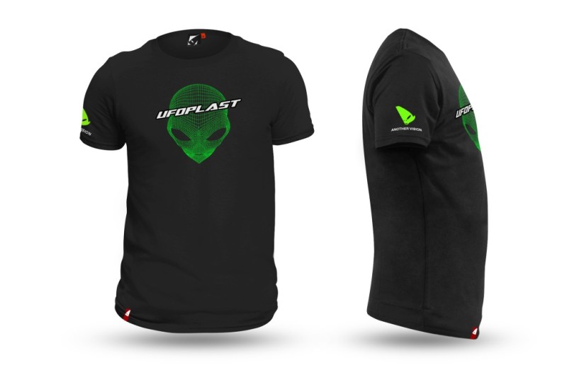 UFO KOSZULKA T-SHIRT KOLOR CZARNY ROZMIAR M 100% BAWEŁNY - KOLEKCJA 2024 (1)