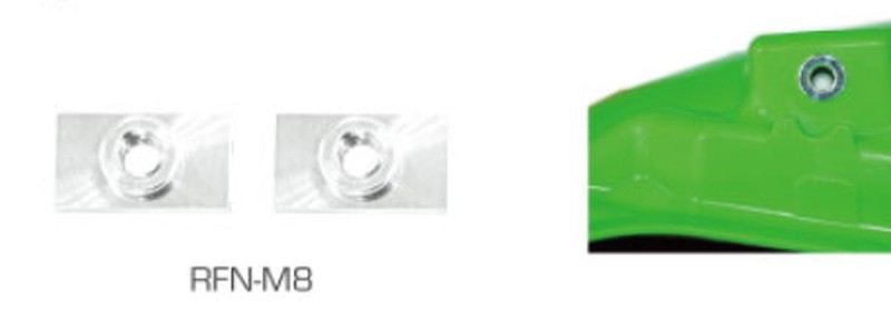 ACCEL NAKRĘTKI TYLNEGO BŁOTNIKA KAWASAKI KX 250F '21-, KX 450F '19-, (2 SZT.)