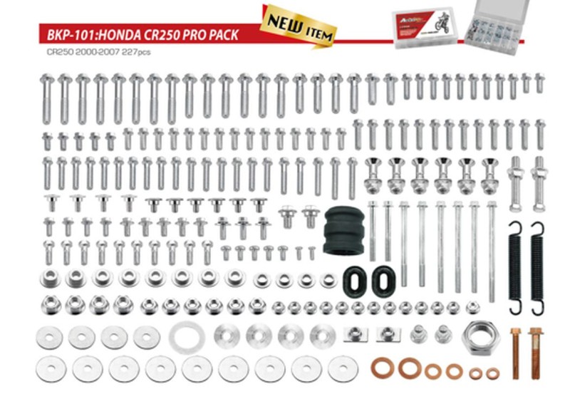 ACCEL KOMPLET ŚRUB PRO PACK FACTORY 2T (DUŻY) HONDA CR 250 '00-'07
