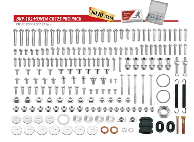 ACCEL KOMPLET ŚRUB PRO PACK FACTORY 2T (DUŻY) HONDA CR 125 '00-'07