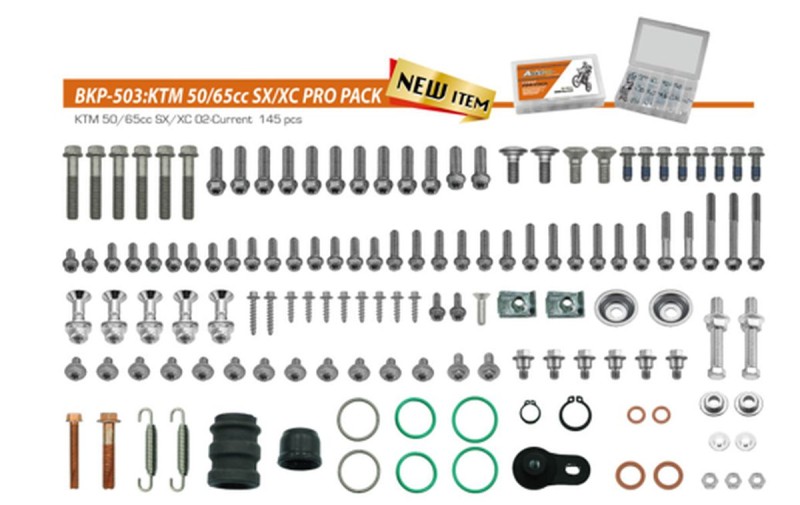ACCEL KOMPLET ŚRUB PRO PACK FACTORY 2T (DUŻY) KTM 50/65 SX/XC '02,