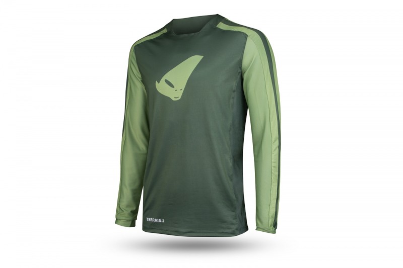 UFO KOSZULKA ROWEROWA MTB / E-BIKE TERRAIN LV1 JERSEY MADE IN ITALY (DŁUGI RĘKAW) KOLOR ZIELONY ROZMIAR M - KOLEKCJA 2024