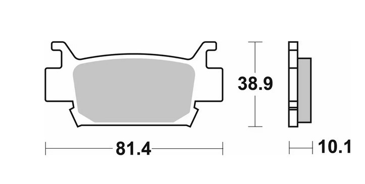 SBS KLOCKI HAMULCOWE KH410 OFF-ROAD SINTER KOLOR ZŁOTY HONDA TRX 500/680/700 (PATRZ OPIS TOWARU) (1)