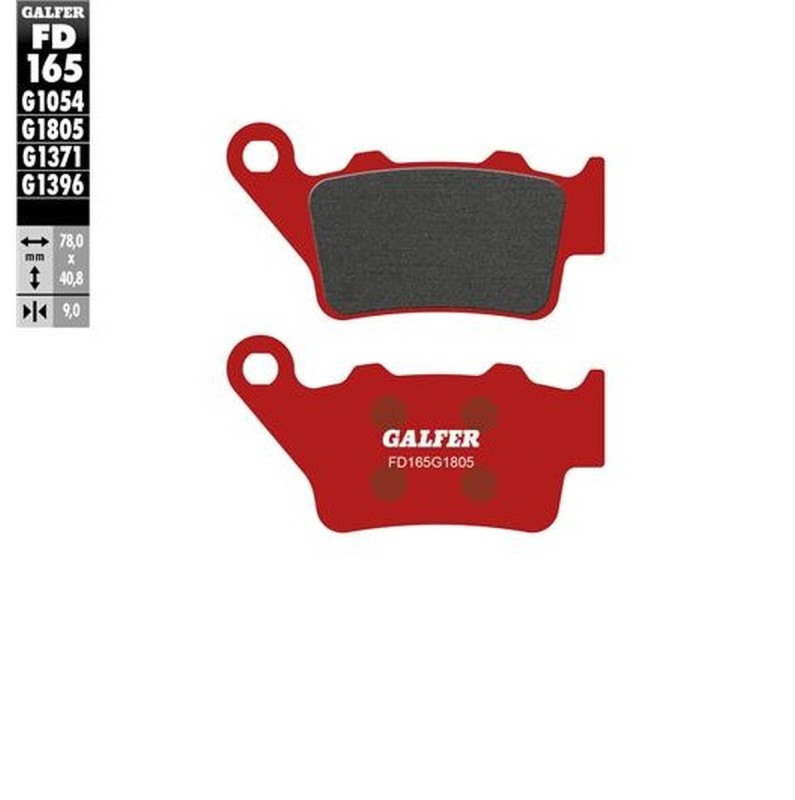 GALFER KLOCKI HAMULCOWE KH208 / KH213 PÓŁMETALICZNE (TRIAL) (1)