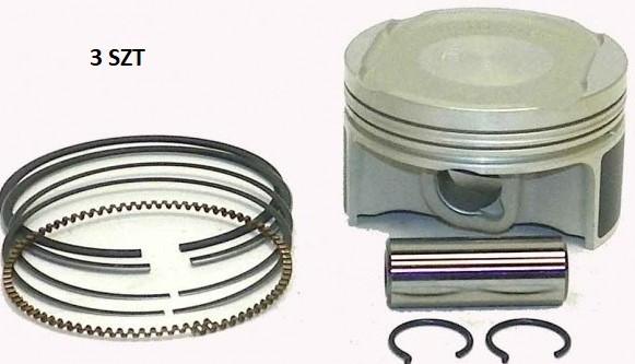 WOSSNER KOMPLET TŁOKÓW SEA DOO SPARK ACE '14-'19 (4T) (+0,50MM=74,50MM) (TŁOK 74,44MM) (3SZT) (SWORZEŃ 17MM) (TŁOK SEA DOO) 9.5:1 (1)