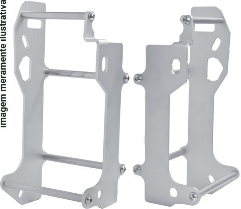 CROSSPRO PROMOCJA OSŁONY CHŁODNICY ALUMINIOWE MODEL LIGHT ICE POLISH YAMAHA YZ 125 '05-'25, YZ 250 '05-'25 KOLOR SREBRNY