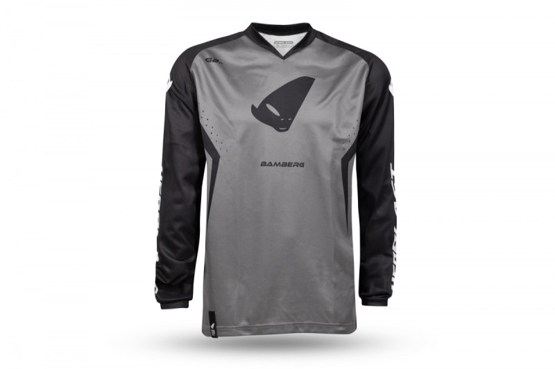 UFO KOSZULKA BAMBERG JERSEY CROSS KOLOR SZARY/CZARNY ROZMIAR M - KOLEKCJA 2024