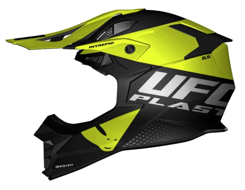 UFO KASK INTREPID CROSS KOLOR CZARNY/ŻÓŁTY FLUO ROZMIAR XL ( ECE 22R06 ) - KOLEKCJA 2024 (1)