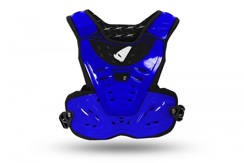 UFO OSŁONA KLATKI PIERSIOWEJ (ZBROJA) CHEST PROTECTOR REACTOR DZIECIĘCA / JUNIOR / KID KOLOR NIEBIESKI (CE LEVEL 2) - ZASTĘPUJE PT02275C - KOLEKCJA 2024