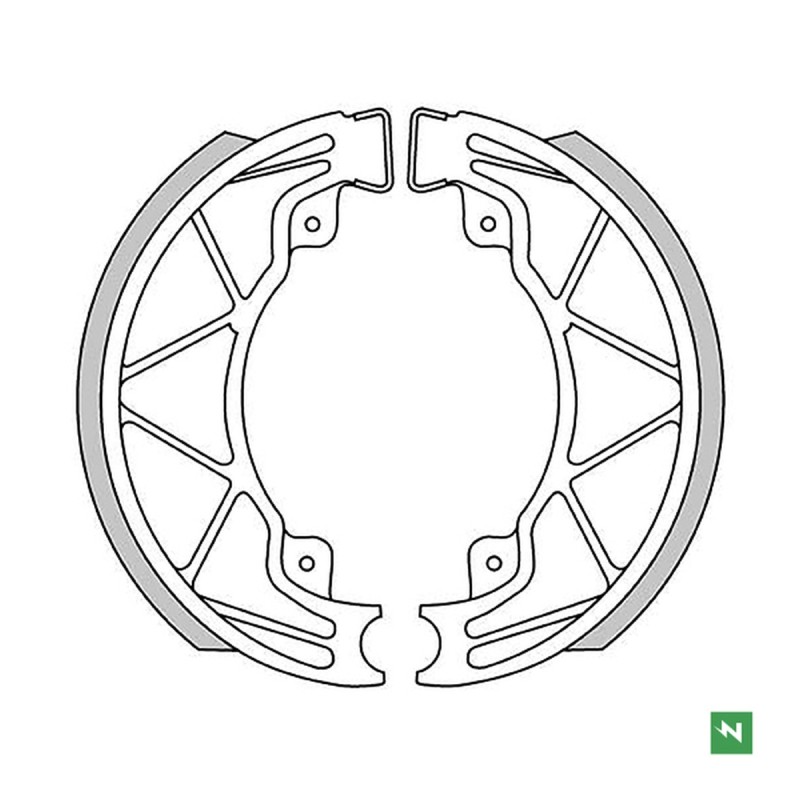 NEWFREN SZCZĘKI HAMULCOWE APRILIA SCARABEO 50/100 04-12 , SR 125/150 99, DERBI BOULEVARD, PIAGGIO FLY 50/125, LIBERTY 50/125 (140X25MM) (1)