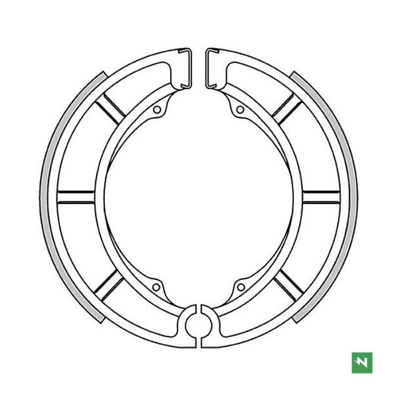 NEWFREN SZCZĘKI HAMULCOWE FTR SUZUKI LT-F 300/400 , VS 600 INTRUDER , VS 800 INTRUDER (180X36MM) (1)
