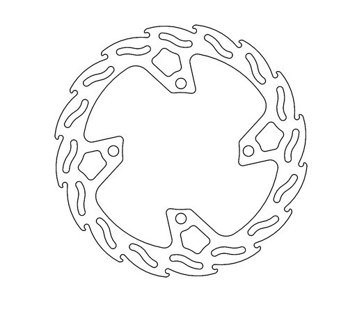 MOTO-MASTER TARCZA HAMULCOWA TYŁ / TYLNA BIMOTA BX 450 '23-, KAWASAKI KX 250 20, KX 450 '19- (GRUBOŚĆ 4.4MM) (1)