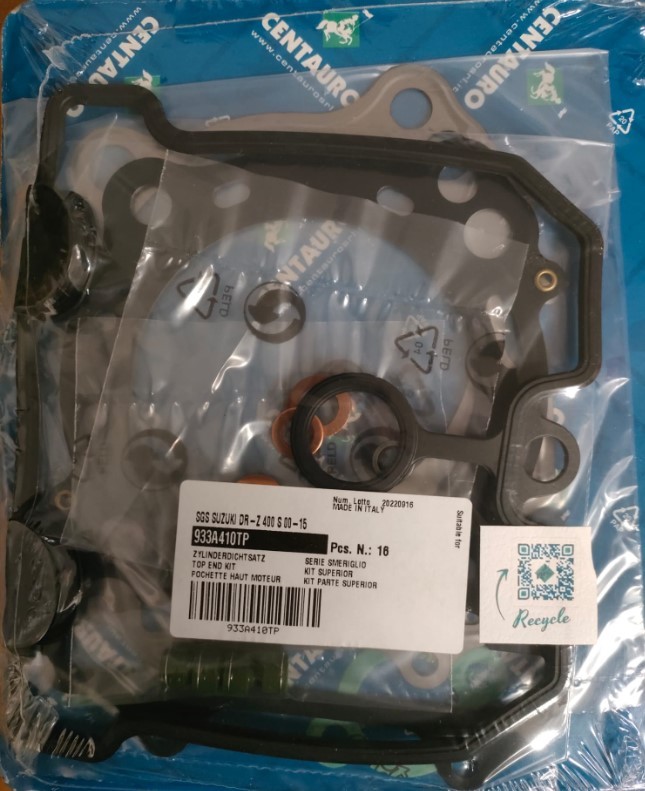 CENTAURO USZCZELKI TOP-END SUZUKI DRZ DRZ 400 S '00-'17 , LTZ / LT-Z 400 QUADSPORT '03-'14 , KAWASAKI KLX 400 '03-'06 , KFX 400 '03-'06 , ARCTIC CAT DVX 400 '04-'08 ( Z USZCZELKĄ POKRYWY ZAWOROWEJ) (1)