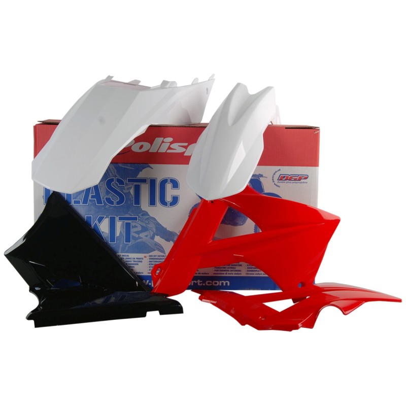 POLISPORT WYPRZEDAŻ KOMPLET PLASTIKÓW GAS GAS EC/EC-E 125 '11; EC/EC-E 200 '11; EC/EC-E 250 '11; EC-EC-E 300 '11 EC/EC-F '11 KOLOR BIAŁO CZARNO CZERWONY