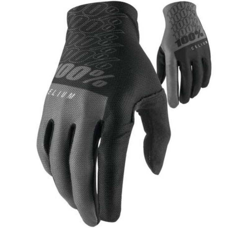100 PROCENT RĘKAWICE CROSS/ENDURO CELIUM BLACK/GREY KOLOR CZARNY / SZARY ROZMIAR L