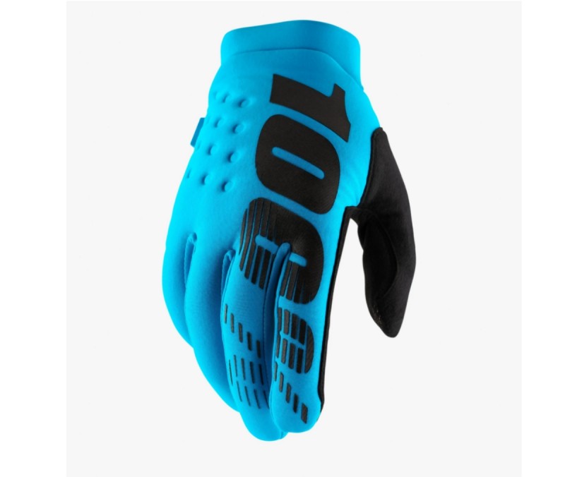 100 PROCENT RĘKAWICE CROSS/ENDURO/MTB BRISKER SOFTSHELL TURQUOISE KOLOR TURKUSOWY ROZMIAR XL - OFERTA SPECJALNA