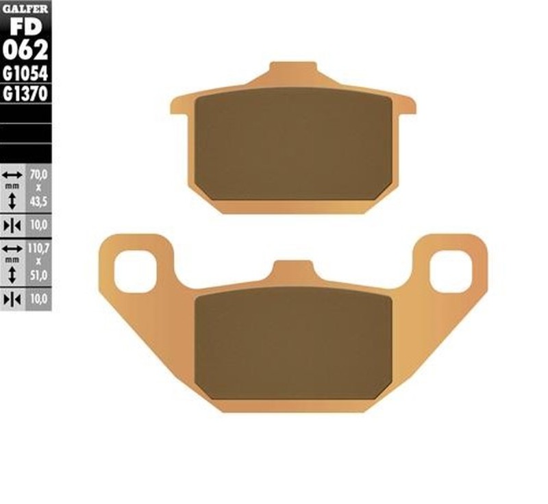 GALFER KLOCKI HAMULCOWE KH085 SPIEK METALICZNY (ZŁOTE) STREET (1)