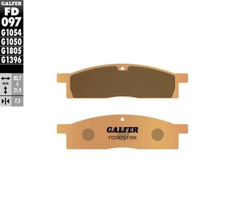 GALFER KLOCKI HAMULCOWE KH119 SPIEK METALICZNY (ZŁOTE) OFF ROAD (1)