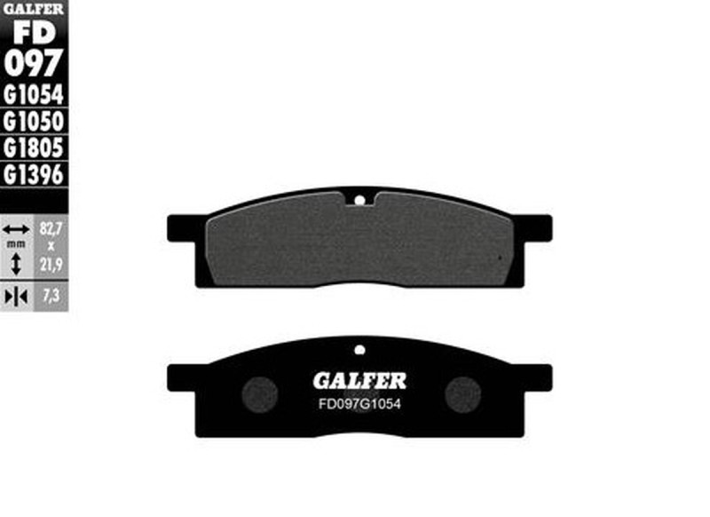 GALFER KLOCKI HAMULCOWE KH119 PÓŁMETALICZNE (1)