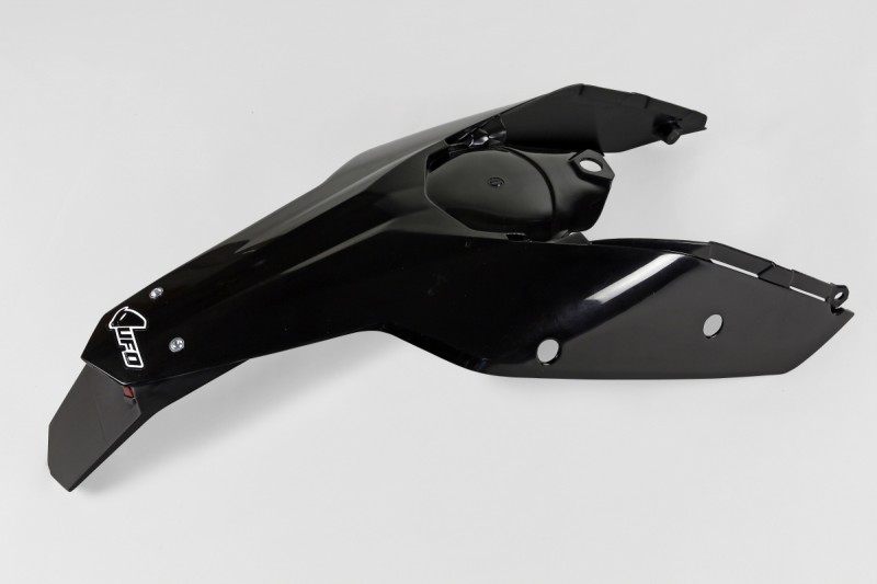 UFO BŁOTNIK TYŁ KTM SX '07-'10, EXC '08-'11 Z LAMPKĄ KOLOR CZARNY ( ENDURO Z LAMPKĄ LED ) (1)