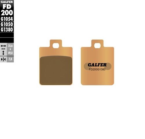 GALFER KLOCKI HAMULCOWE KH260 SPIEK METALICZNY SCOOTER (1)