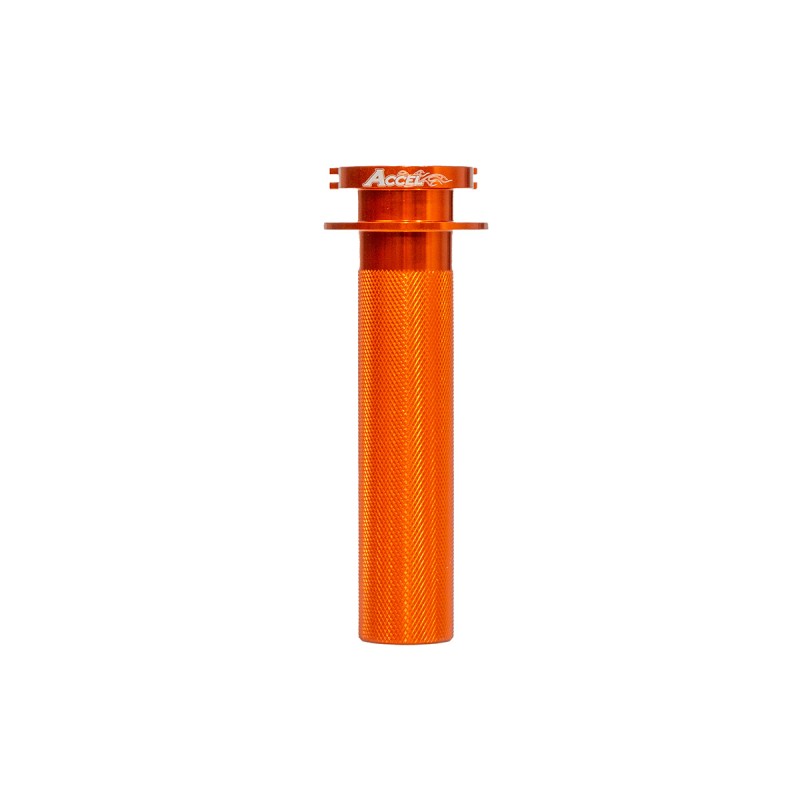 ACCEL ROLGAZ ALUMINIOWY BEZ ŁOŻYSKA KTM SXF / EXC-F 250 / 350 / 450 04-16 XCF250/350/450 07-15 XCF-W250/350 06-16 EXC/XCW500 12-16 HUSQVARNA FC/FE250/350/450/501 13-16 (OEM: 77002010100; 78102010000) POMARAŃCZOWY
