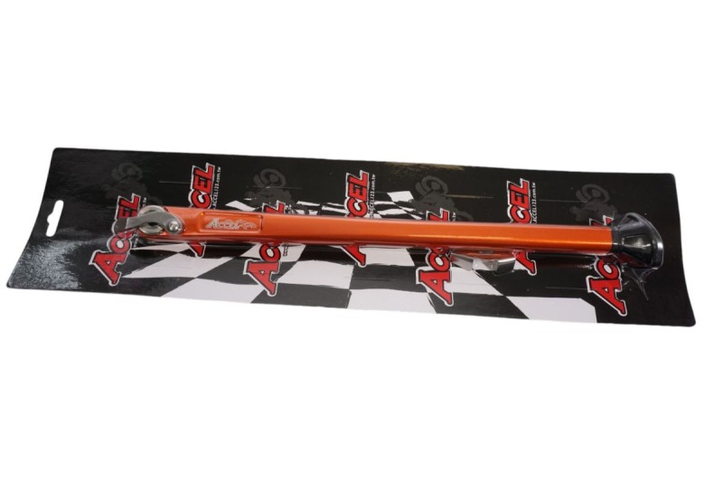 ACCEL STOPKA BOCZNA SUPERMOTO KTM EXC / EXC-F / XC-W / XC / XC-F '17-'23, HUSQVARNA FE / TE '17-'23, GAS GAS EX 300 / EX / EC 250 F / 350 F / 450 F '21-'23 KOLOR POMARAŃCZOWY