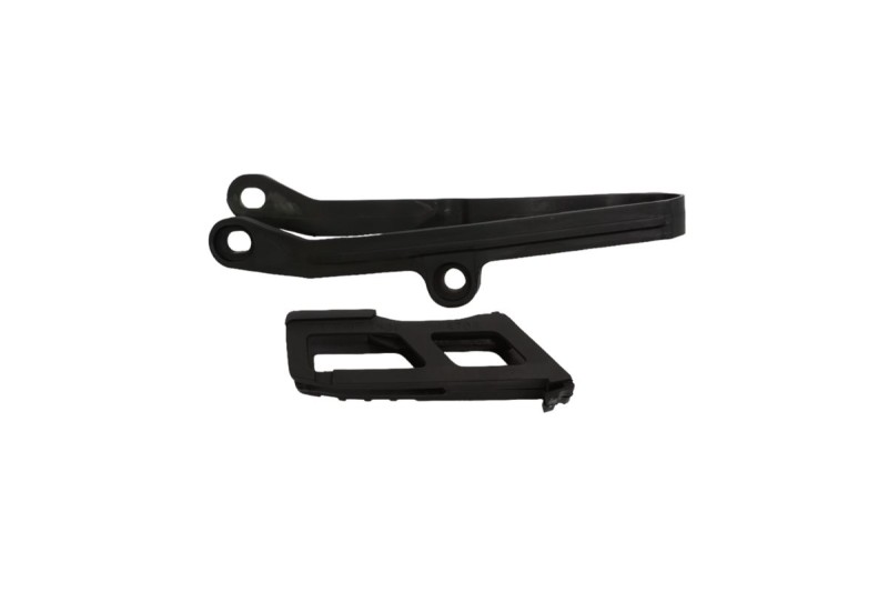 UFO KOMPLET ŚLIZG + PROWADNICA ŁAŃCUCHA KAWASAKI KXF 450 '24, KOLOR CZARNY (KA04767001,KA04766001) (1)