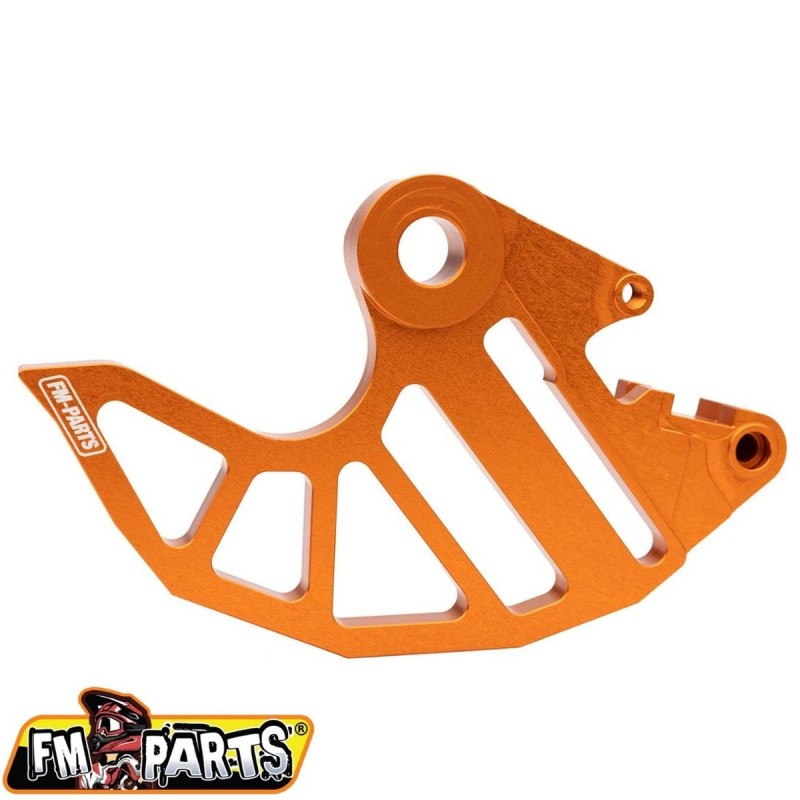 FM-PARTS OSŁONA ALUMINIOWA TARCZY HAMULCOWEJ TYLNEJ KTM / HUSQVARNA / GAS GAS '24-'25 KOLOR POMARAŃCZOWY (1)