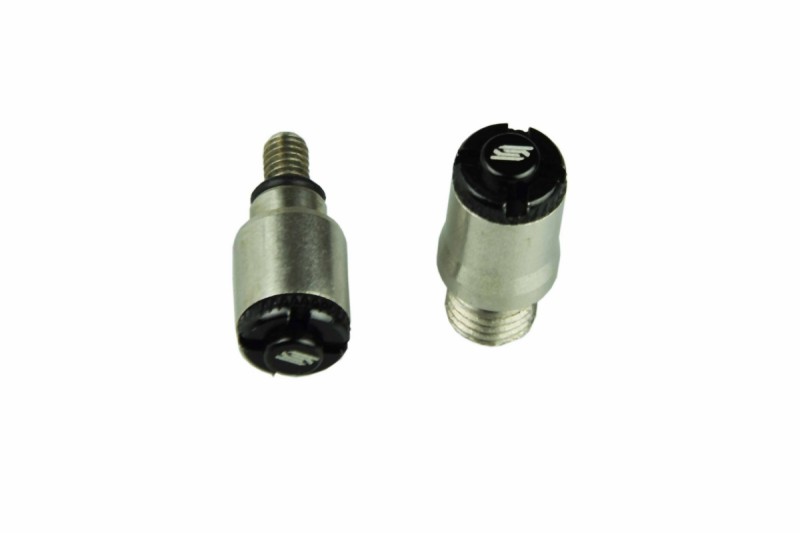 SCAR RACING ODPOWIETRZNIKI AMORTYZATORÓW POWIETRZNYCH WP AERO (M8x1) (M4x0,7) KOLOR CZARNY (1)