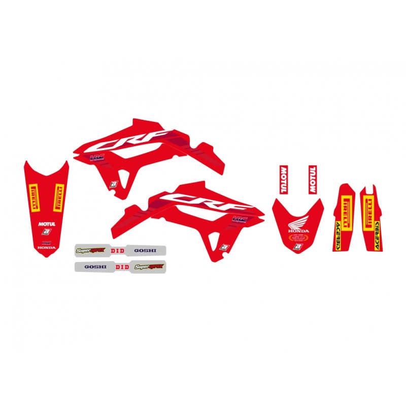 BLACKBIRD KOMPLET NAKLEJEK (OKLEIN) HONDA CRF 250R '22-'24, CRF 450R '21-'24 REPLICA TEAM HRC 50TH ANNIVERSARY HONDA (1)