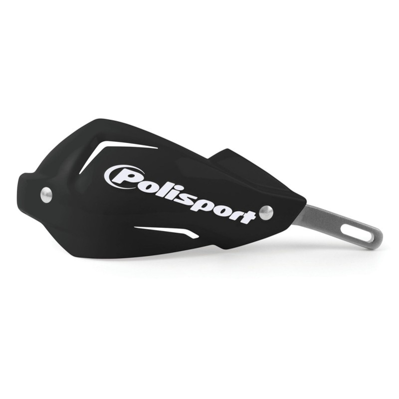 POLISPORT OSŁONY RĄK (HANDBARY - ALUMINIOWY RDZEŃ) MODEL TOUQUET Z UNIWERSALNYM ZESTAWEM MONTAŻOWYM 22/28MM KOLOR CZARNE (1)