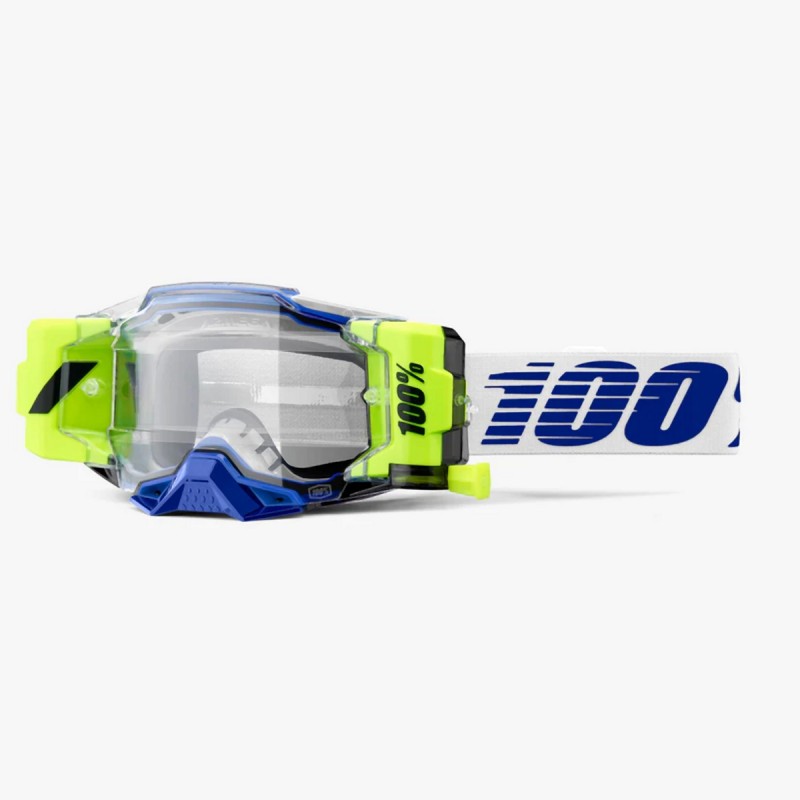 100 PROCENT GOGLE ARMEGA FORECAST ROLL-OFF BLUE - KOLOR NIEBIESKI/BIAŁY/ŻÓŁTY FLUO
