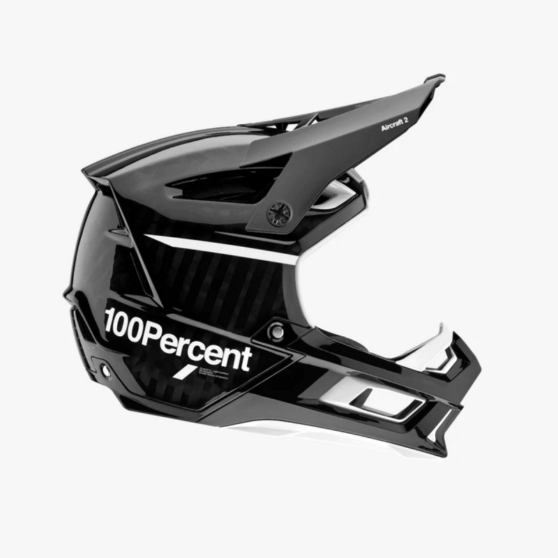 100 PROCENT WYPRZEDAŻ MTB KASK ROWEROWY AIRCRAFT 2 COMPOSITE BLACK/WHITE KOLOR CZARNY/BIAŁY ROZMIAR XL (61-64 CM) (1)
