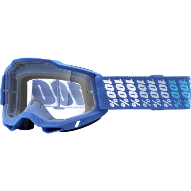 100 PROCENT WYPRZEDAŻ GOGLE ACCURI 2 YARGER - CLEAR LENS - KOLOR NIEBIESKI/BIAŁY SZYBKA PRZEŹROCZYSTA (1)