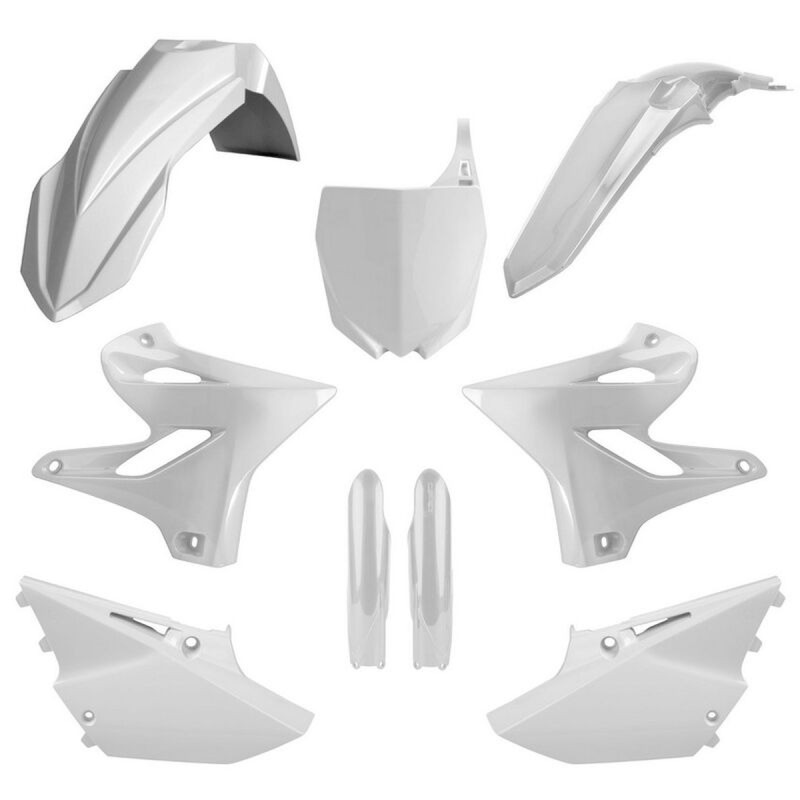 POLISPORT KOMPLET PLASTIKÓW (FULL KIT) YAMAHA YZ 125/250 '15-'20 W ZESTAWIE TABLICA PRZEDNIA (8678400001) I OSŁONY AMORTYZARORÓW (8352000001) KOLOR BIAŁY