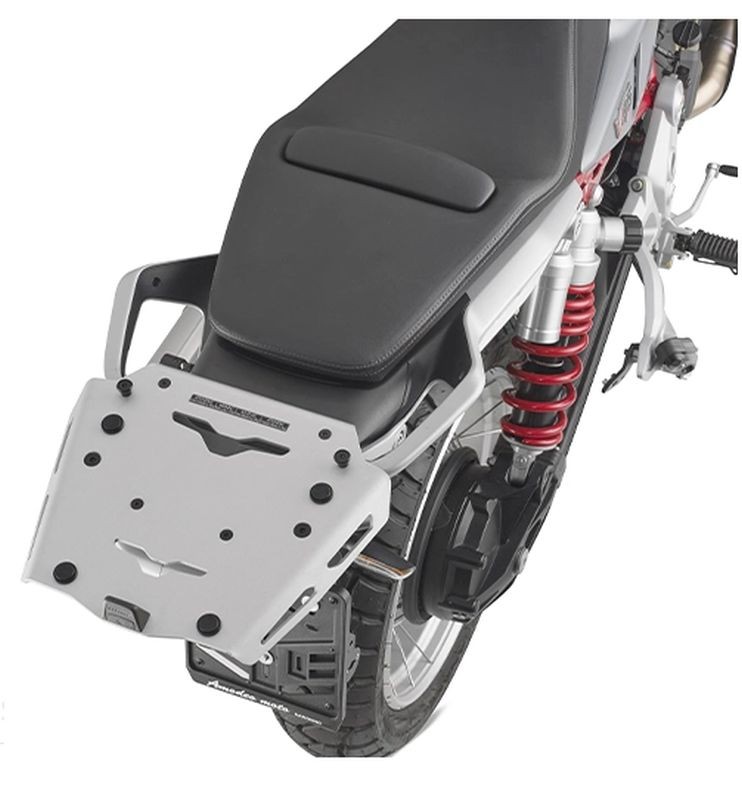 KAPPA STELAŻ KUFRA CENTRALNEGO (ANODOWANE ALUMINIUM) MOTO GUZZI V 85 TT '24- ALUMINIOWY MONOKEY