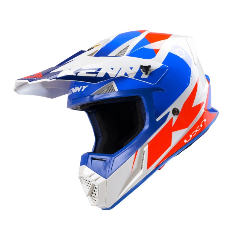 KENNY RACING KASK CROSS/ENDURO MODEL TRACK PATRIOT KOLOR NIEBIESKI/BIAŁY/CZERWONY ROZMIAR XL ( 61- 62 CM )